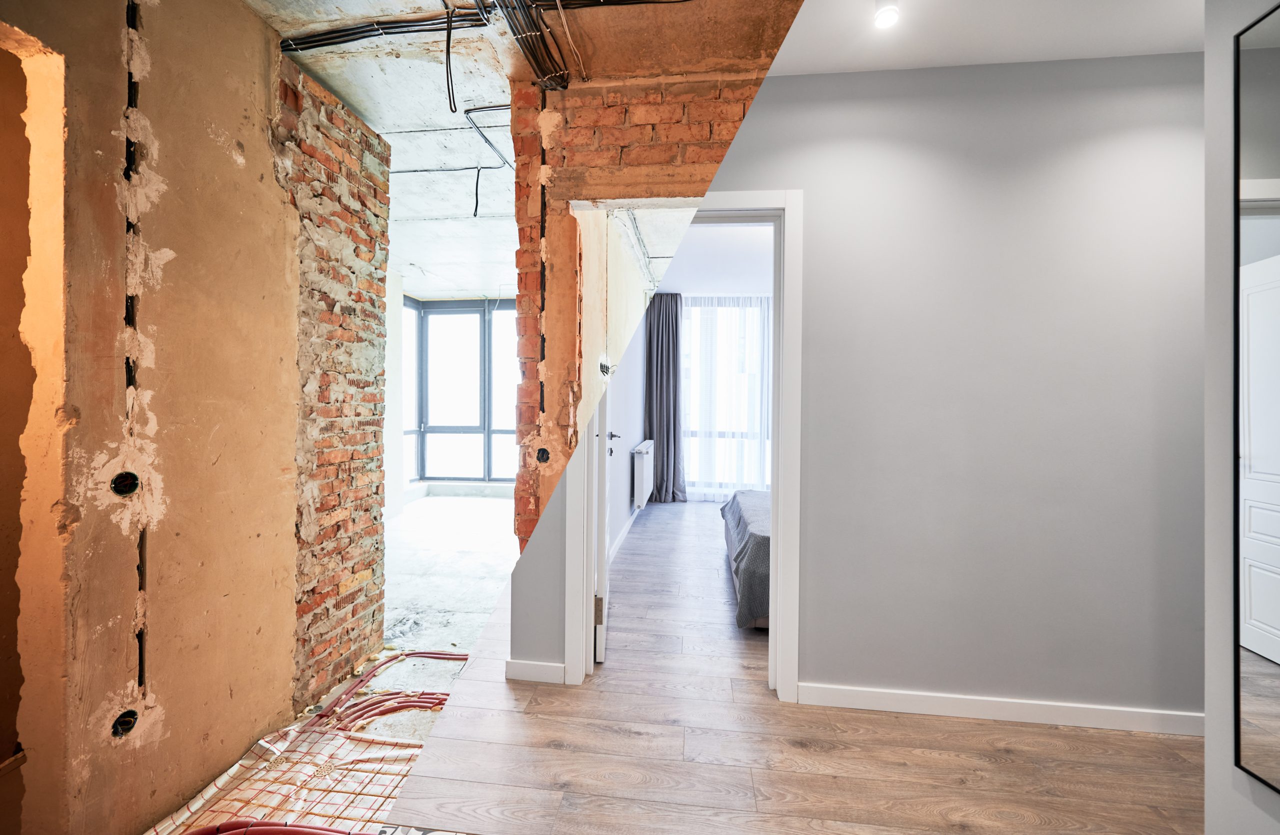 Fußbodenheizung während der Renovierung